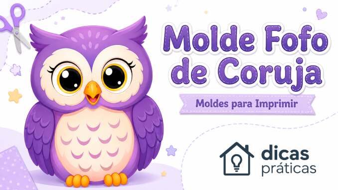 Moldes de Coruja Fofo