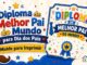 Moldes de Diploma de Melhor Pai do Mundo para Imprimir