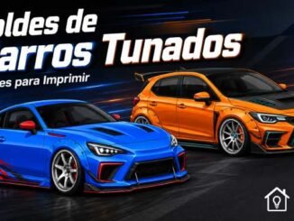 Moldes de Carros Tunados para Imprimir