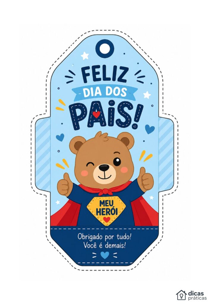 Molde de Lembrancinha de Dia dos Pais