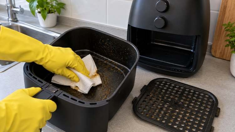Aprenda como limpar airfryer