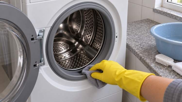 Dica para deixar máquina de lavar limpa por dentro