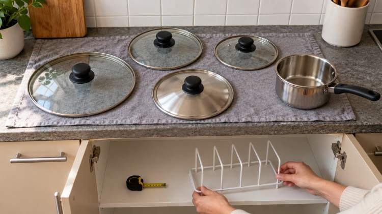 Como organizar tampas