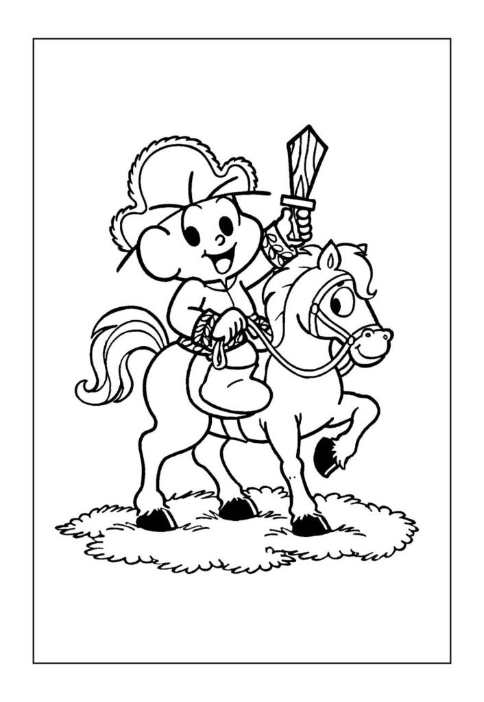 Desenho de 7 de Setembro para imprimir e colorir