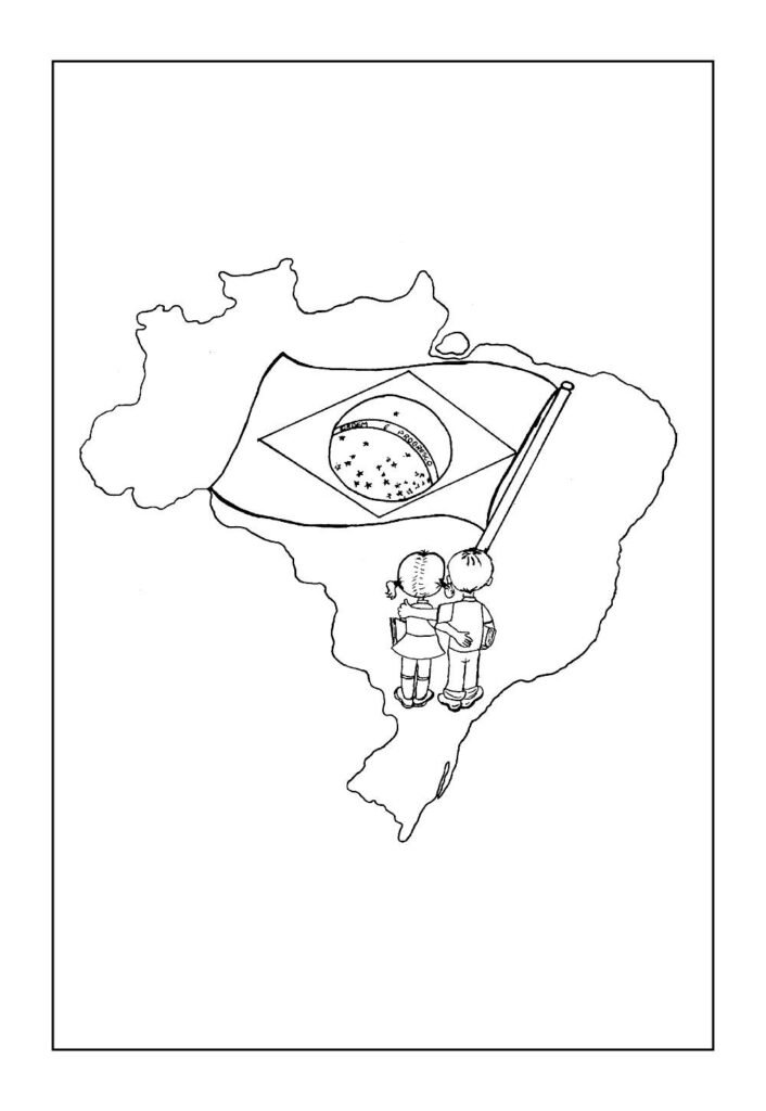 Desenho de 7 de Setembro para imprimir