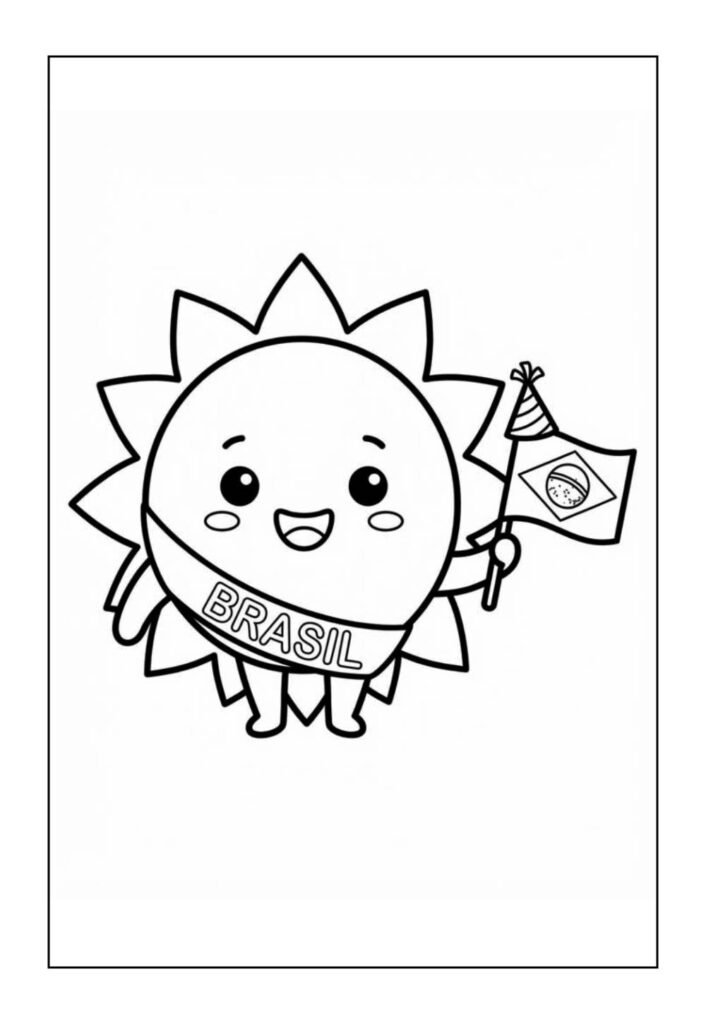 7 de Setembro para imprimir e pintar