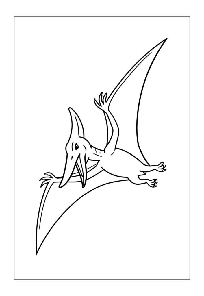 Desenhos de Pterodáctilo para colorir