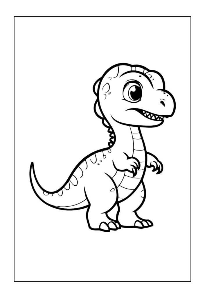 Desenhos de Velociraptor para imprimir e pintar