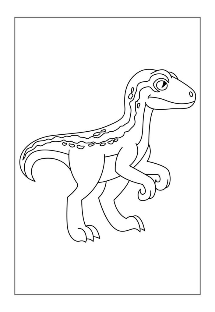 Velociraptor para colorir