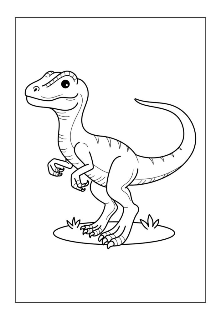 Desenhos de Velociraptor para pintar
