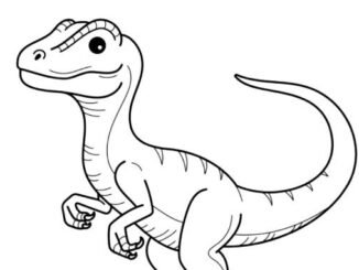 Desenhos de Velociraptor para colorir