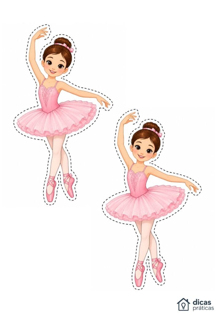 Moldes de Bailarinas para Imprimir