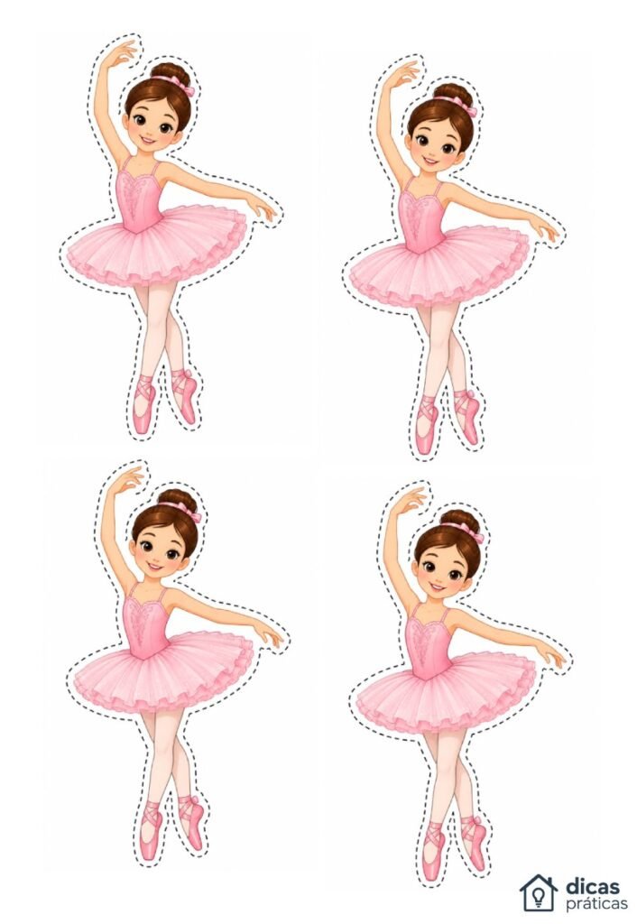 Moldes de Bailarinas Pequenas