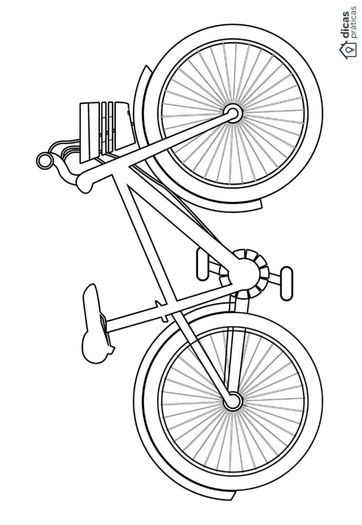 Molde de Bicicleta para Imprimir