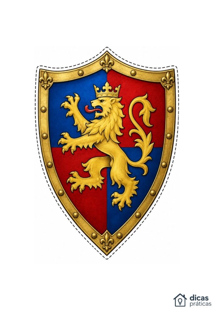 Molde de Escudo para Imprimir