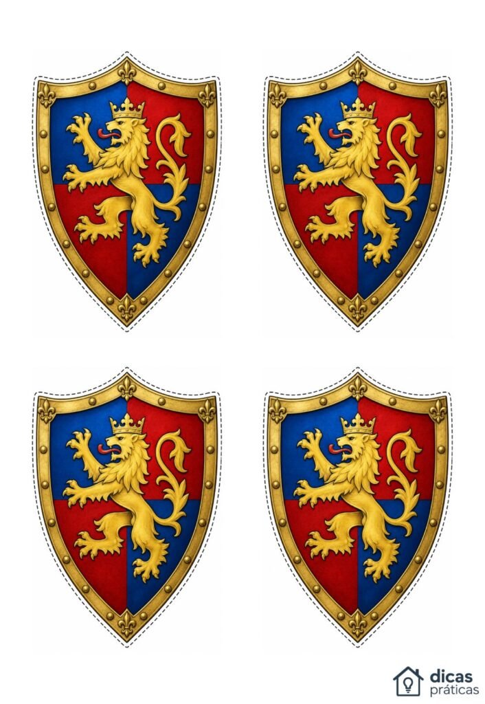 Moldes de Escudos para Imprimir