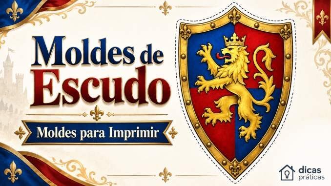 Molde de Escudo para Imprimir