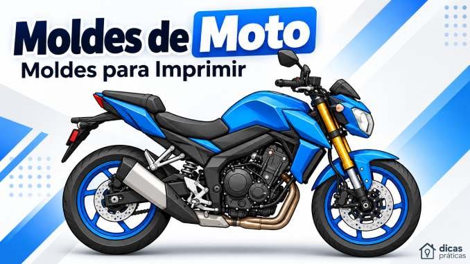 Moldes de Moto para Imprimir