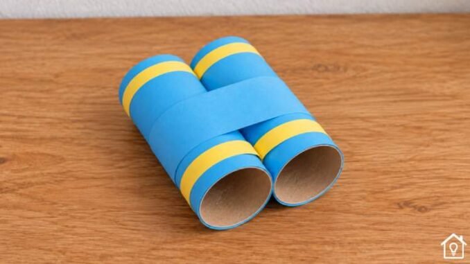 Como fazer binóculos de papelão