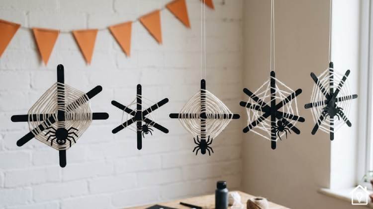 Como fazer Decoração de Halloween com Palitos de Picolé