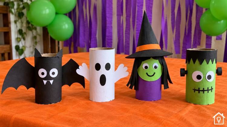 Lembrancinhas com Rolos de Papel para Halloween