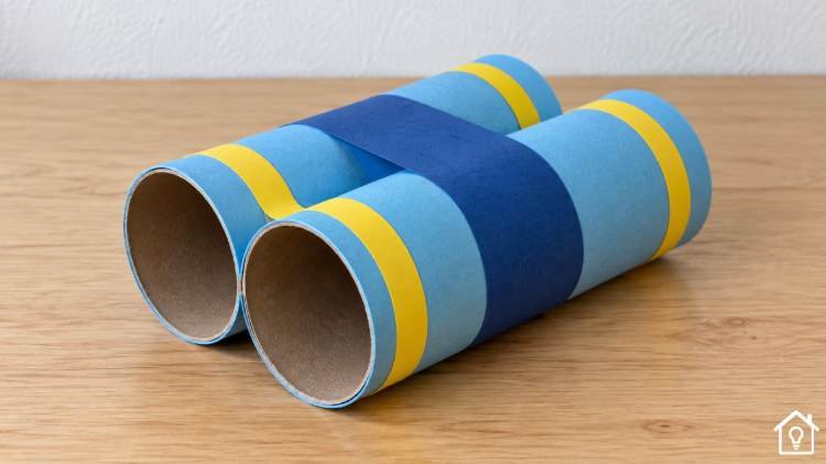 Binóculo de brinquedo para fazer com crianças