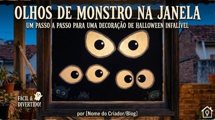 Decoração de Halloween com Olhos de Monstro