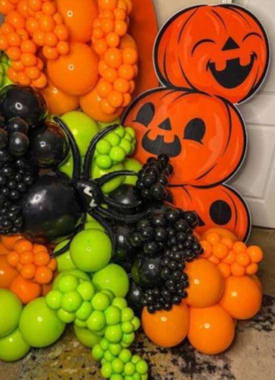 Decoração com Balões para Halloween
