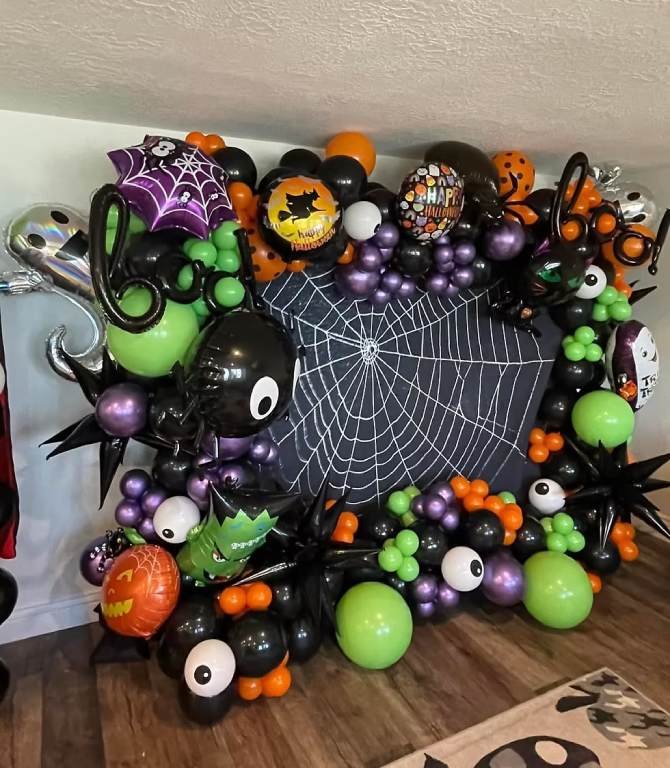Decoração com Balões para Halloween