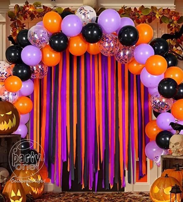 Enfeite com Balões para Halloween