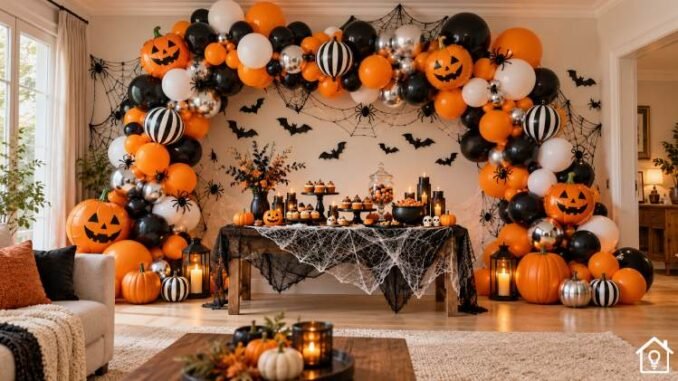 Decoração com Balões para Halloween