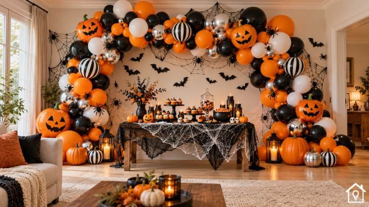 Decoração com Balões para Halloween