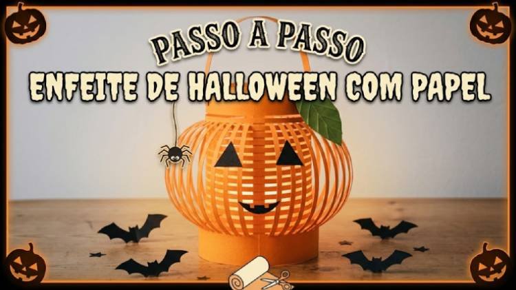Enfeite de Papel para Decoração de Halloween