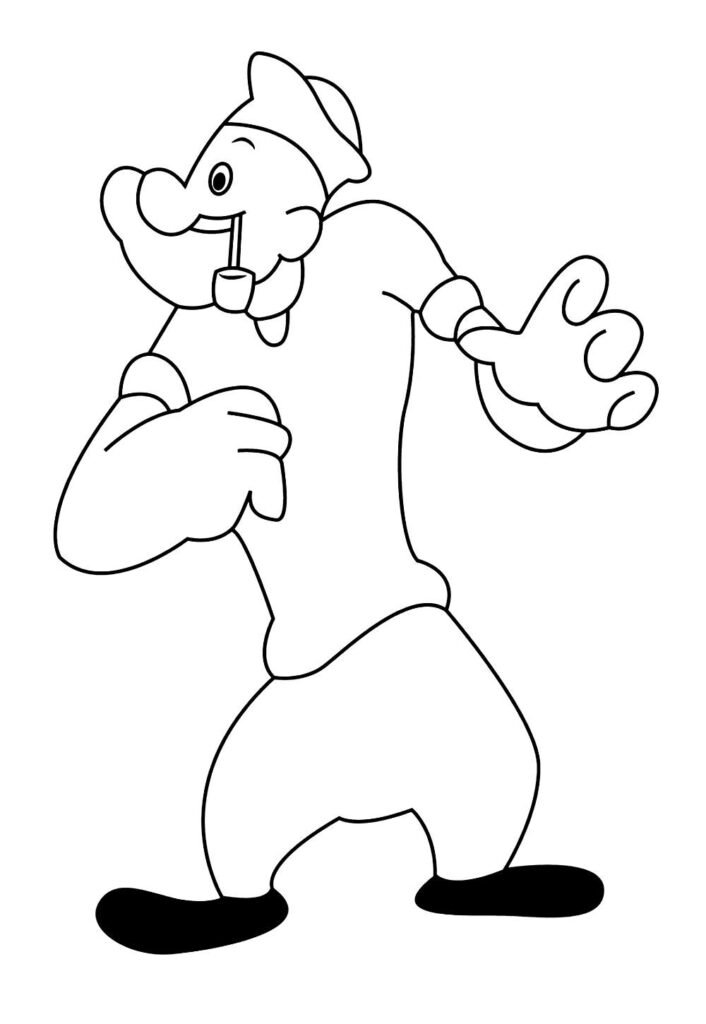 Pinte Desenhos do Popeye