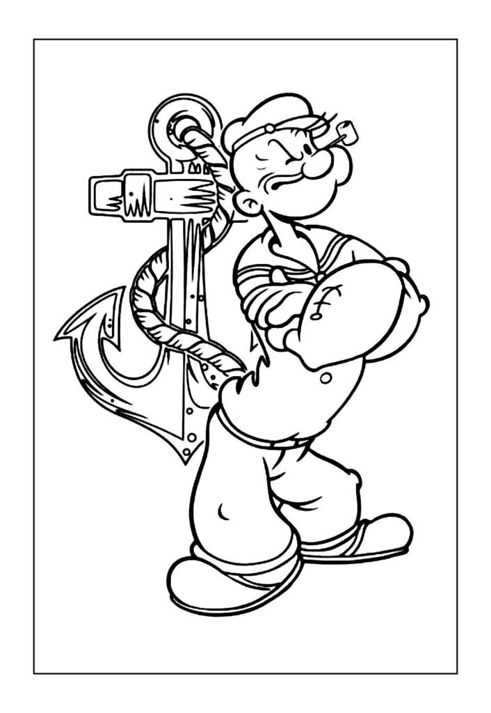Desenhos do Popeye para colorir