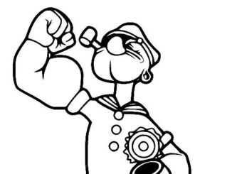 Desenhos do Popeye para colorir