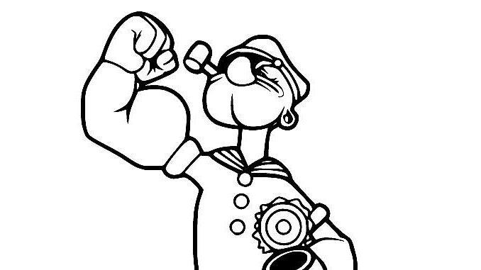 Desenhos do Popeye para colorir
