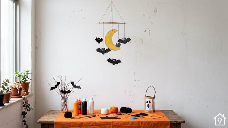 Decoração coim Enfeites de Halloween