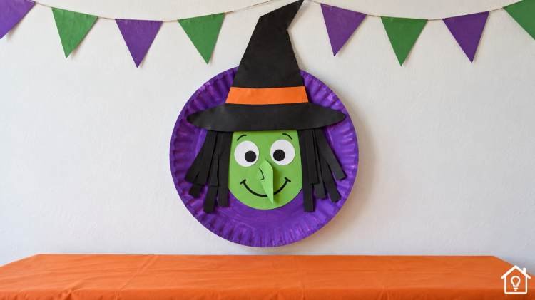 Decoração de Halloween com Pratos