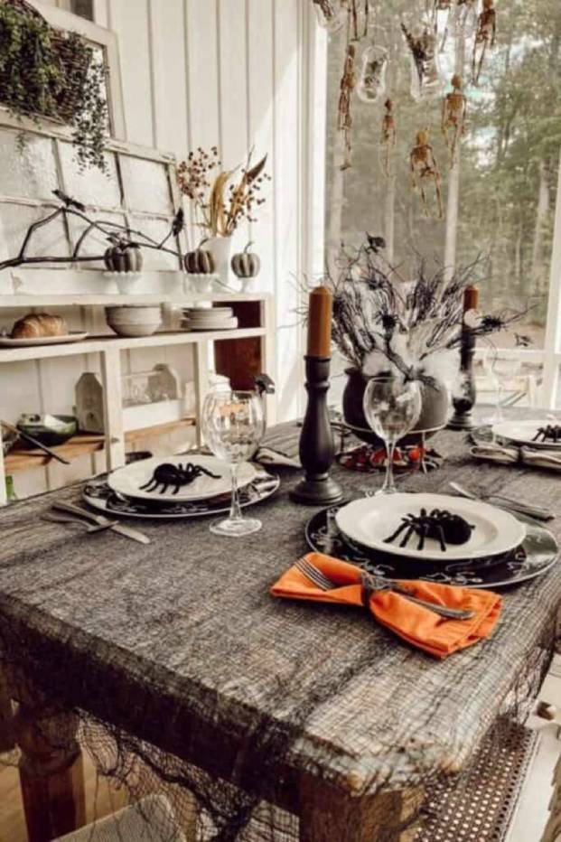 Decoração de Mesa de Dia das Bruxas
