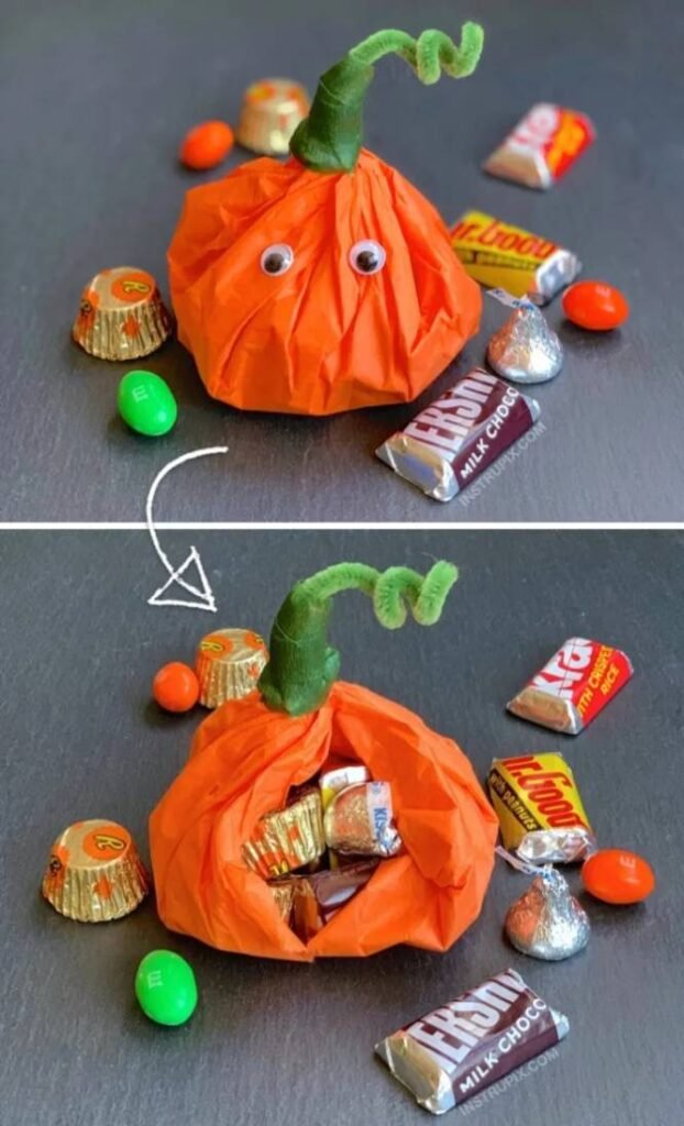 Lembrancinhas com Abóbora de Tecido para Hallowwen