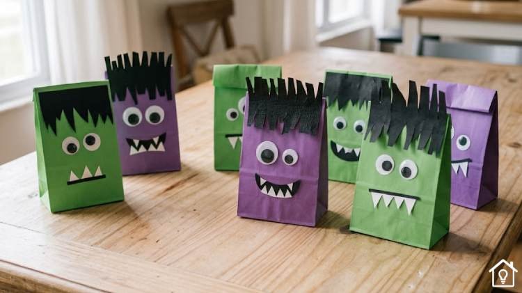 Saquinhos de Papel de Halloween