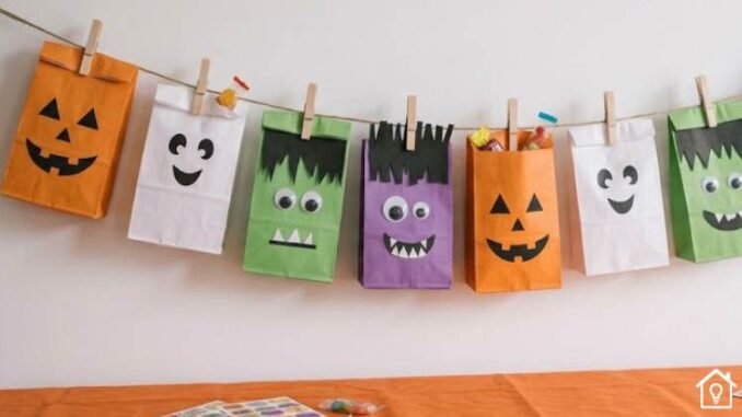 Saquinhos de Halloween Decorados