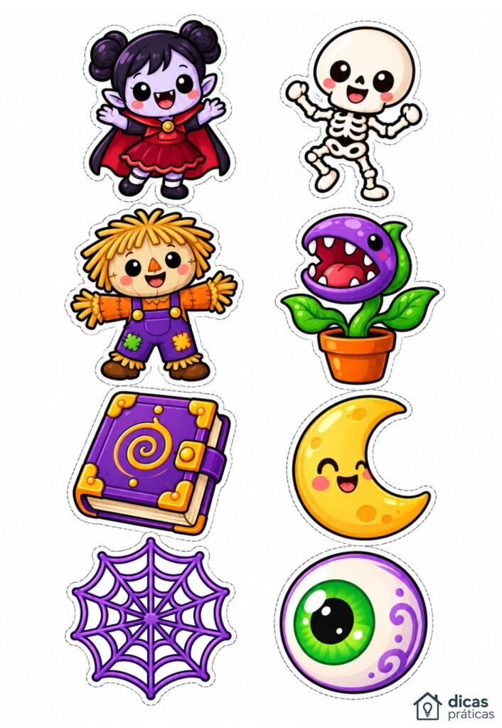 Topos de Bolo para Halloween