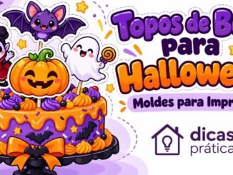Topos de Bolo para Halloween