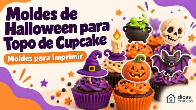Moldes de Halloween para Topos de Cupcake